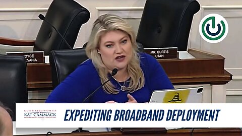 Rep. Cammack Question Period During C&T Sub On Streamlining Broadband Deployment