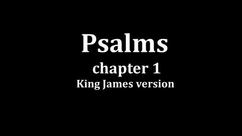 Psalms 1 King James version