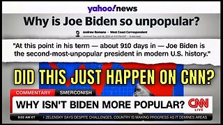 WOW! Even CNN is reporting on how UNPOPULAR Biden is Today!
