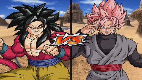 SSJ4 Goku VS SSJ Rose Goku Black - DBZ Budokai Tenkaichi 4