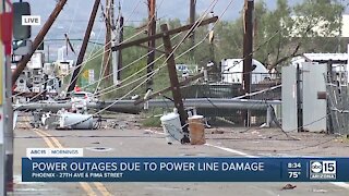 Thousands lose power in Phoenix due to monsoon storms