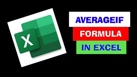 Averageif Formula in Excel / Excel Tutorial
