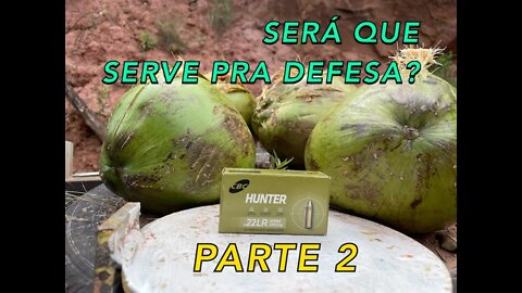 22 HUNTER SERVE PARA DEFESA? | TESTE EM VÍDEO | PARTE 2