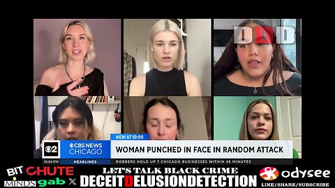 NUMEROUS WHITE FEMALES RANDOMLY SUCKER PUNCHED BY BLACK SUSPECTS