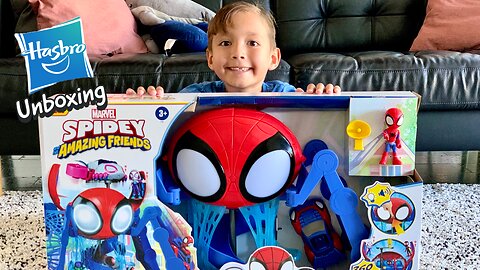 Marvel Spidey and His Amazing Friends Web-Quarters Playset Unboxing feat. Hasbro