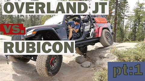 MR & MRS OVERLANDER VS LITEBRITE TAKE ON THE RUBICON TRAIL pt:1