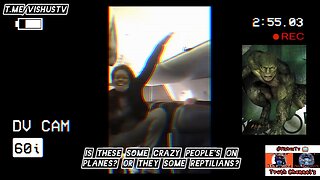 Is These Crazy People's On Planes? Or THEY Some Reptilians?