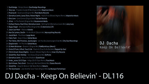 DJ Dacha - Keep On Believin' - DL116