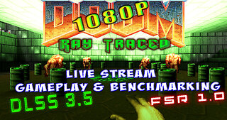 [1080p ] Doom 1 ( 1993 ) Ray Traced - Live Gameplay & Benchmarking - Ultra Violence Difficulty