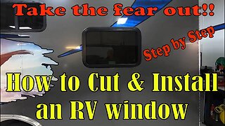 Cargo Trailer Conversion Emergency Exit Window Install