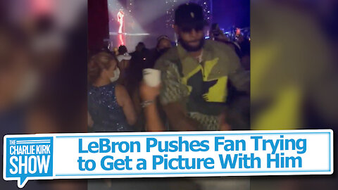 LeBron Pushes Fan Trying to Get a Picture With Him