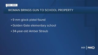 Naples woman brought a gun to school