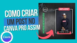 Como Criar Post DE LOJA MULTIMARCAS para Redes Sociais Instagram | Canva Tutorial para Instagram.