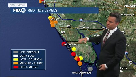 Red Tide Forecast for Friday, March 10, 2023