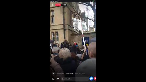 15 min cities Oxford protest part 2: facebook keeps breaking the live stream