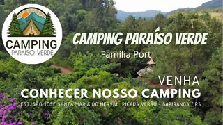 Camping Família Port/Sapiranga/RS Agora Camping Paraiso Verde #campingrs #barracaquechua @turismors