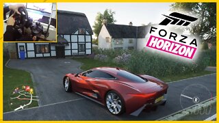 JAGUAR C-X75 - Forza Horizon 4 Gameplay Realista / Logitech G29