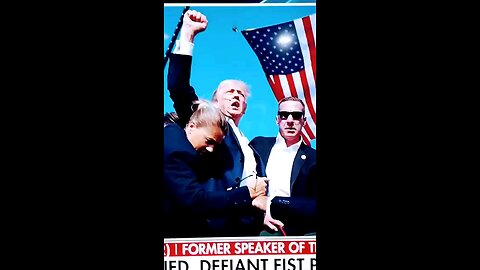 Greatest Photo of All-Time Trump Fist & America Flag!