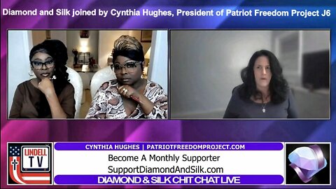 Diamond & Silked joined by Cynthia Hughes, President of Patriot Freedom Project J6