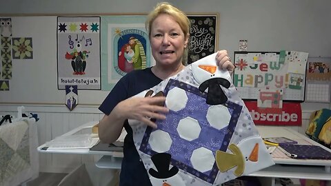 Kimberbell Cutie Table Topper (January) - Pt 1 of 3: Piecing the Topper. Beginner Quilting Tips