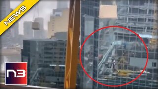 Construction Worker DANGLES In Midair, Thank God For What Happens Next