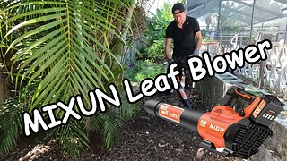 MIXUN Super Quiet Cordless Leaf Blower - 580CFM 160MPH Review, Unboxing & Full Demo