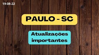 PAULO SC Atualizações importantes