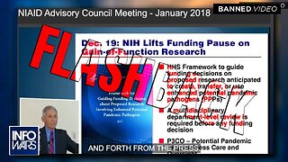 INFOWARS Owen Shroyer: Anthony Fauci ADMITS He Promoted Pandemic Gain Of Function Research in 2018 Despite Continued Denial - 1/2/23