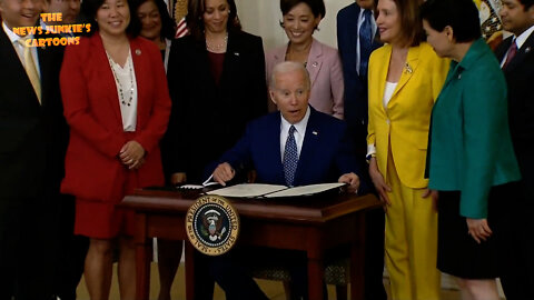In the middle of a falling economy, Democrat Biden signs another law to study making another museum.