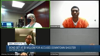 Bond set at $1M for accuse downtown shooter