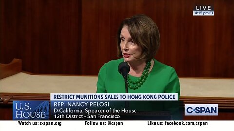 Congress Moves To Restrict Munitions Sales To Hong Kong Police!