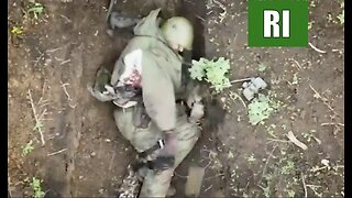 WOW! Russia soldier catches 2 grenades dropped on him from a drone