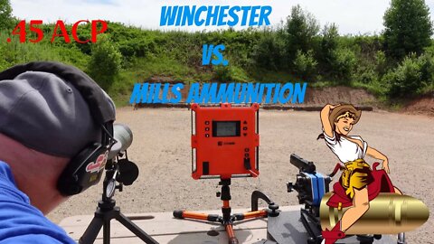 Winchester VS. Mills Ammunition .45 ACP in Ransom Rest CZ-97B 25 yards!!!