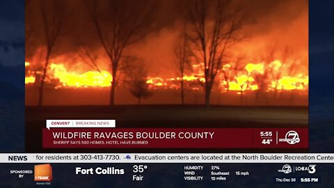 Wildfire ravages Boulder County