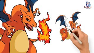 How To Draw Charizard Pokémon - Tutorial
