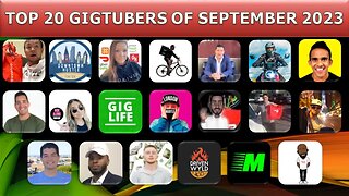 Top 20 GigTubers of September 2023