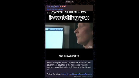 Here's how your Smart TV provides access to the government psychos & their agencies