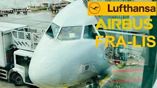 Trip Report: Lufthansa Airbus A321 Frankfurt - Lisbon Economy Class (4K)