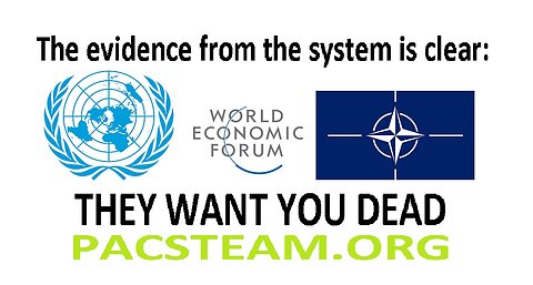 The evidence from the system is clear; THEY WANT YOU DEAD