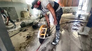 Cutting a Slab On Grade | Concrete Cutting Miami, LLC