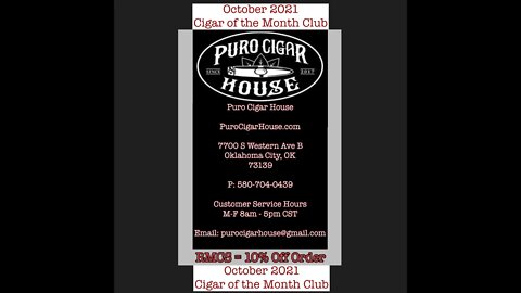 PuroCigarHouse.com Cigar of the Month Club October 2021