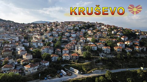 Panorama drone footage from above Krusevo, MK (DJI Mavic Pro)