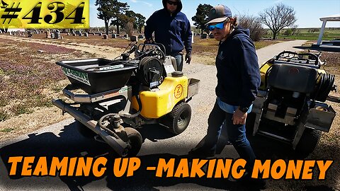 Helping WEED CONTROL 14 acres of cemetery.