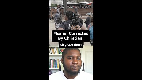 Muslim Woman CORRECTED By Christian Street Preacher