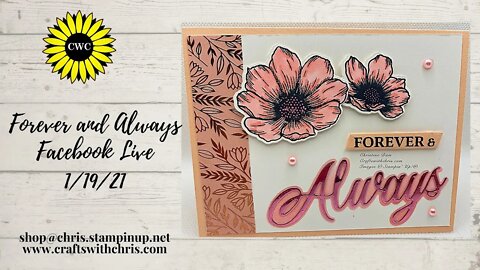 Facebook Live Forever and Always Card using Stampin' Up! products