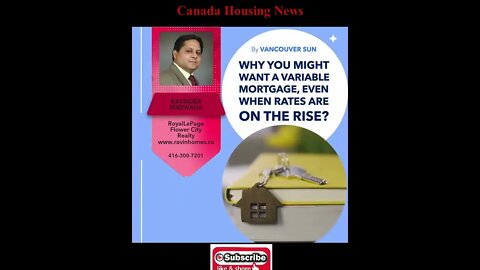 WHY YOU MIGHT WANT A VARIABLE MORTAGE, EVEN WHEN RATES ARE ON THE RISE || Ravin Homes #trending