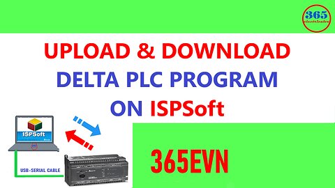 0107 - Upload download plc program on delta ispsoft via USB cable