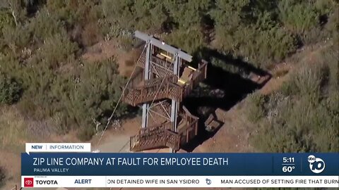 Pauma Valley zipline company facing $25K in penalties over worker's fatal fall
