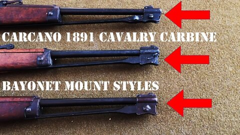 Taking a Look at Three Different Types of Bayonet Mounts on Italian Carcano M1891 Cavalry Carbines