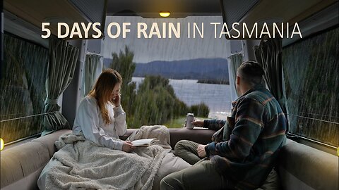 VAN CAMPING IN THE RAIN [ 5 Days Of Van Life In Rainy Tasmania, ASMR ]
